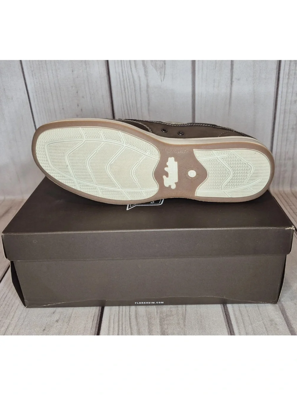 Florsheim Men's Size 13W Lakeside Slip-On Boat Shoe Brown Nubuck 13158